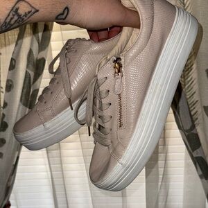 Stylish Pinky/Beige Sneakers for Women